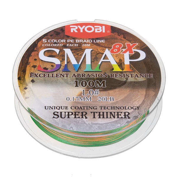 Шнур Ryobi Smap PE8X Multi Colour (100 м) 0,285 мм