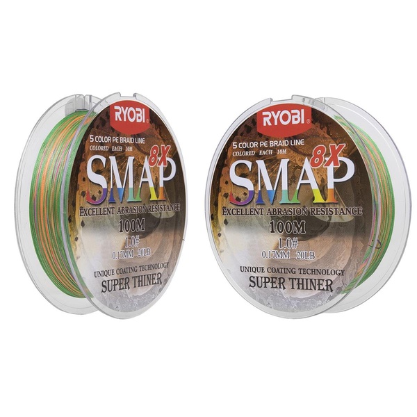 Шнур Ryobi Smap PE8X Multi Colour (100 м) 0,285 мм