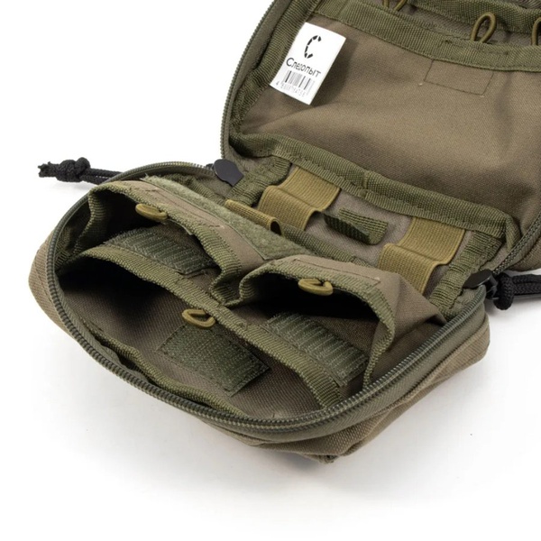 Подсумок напашный Следопыт SLT-1 11х18х6см хаки