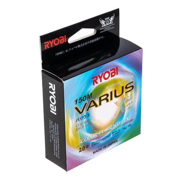 Шнур Ryobi Varius PE8X Multi Colour (150 м) 0,148 мм