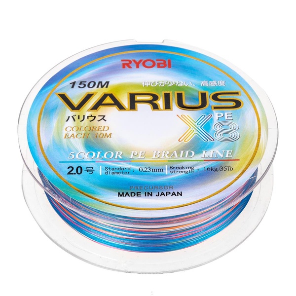 Шнур Ryobi Varius PE8X Multi Colour (150 м) 0,235 мм