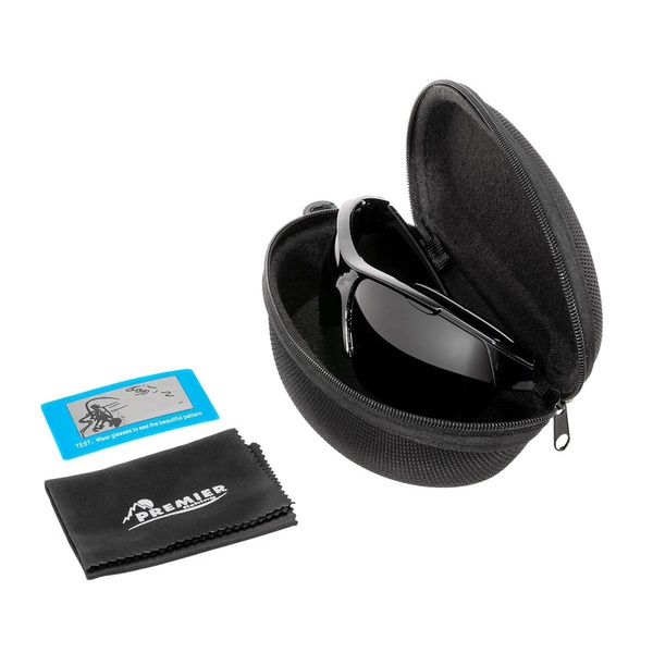 Очки поляризационные Premier Fishing PR-OP-9419 (в жест.чехле) серый