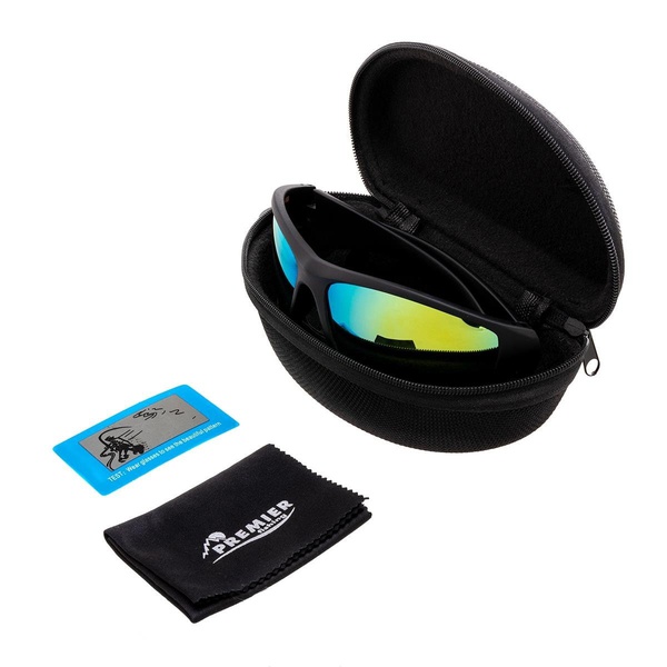 Очки поляризационные Premier Fishing PR-OP-55404 (в жест.чехле) хамелеон синий