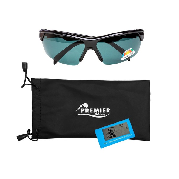 Очки поляризационные Premier Fishing PR-OP-9419 (в чехле) серый