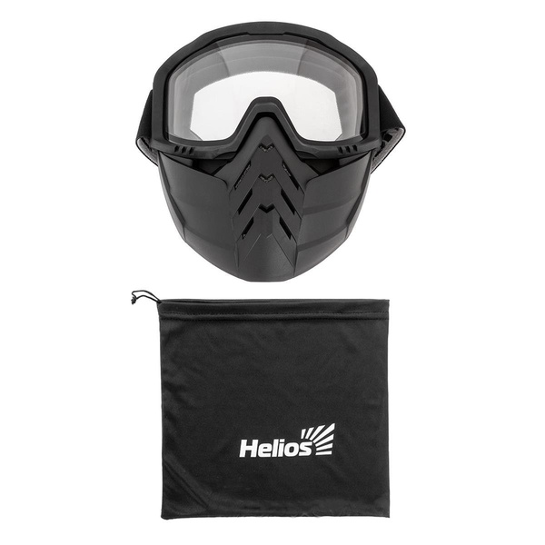 Маска снегоходная Helios HS-MT-012-2 прозрачные стекла