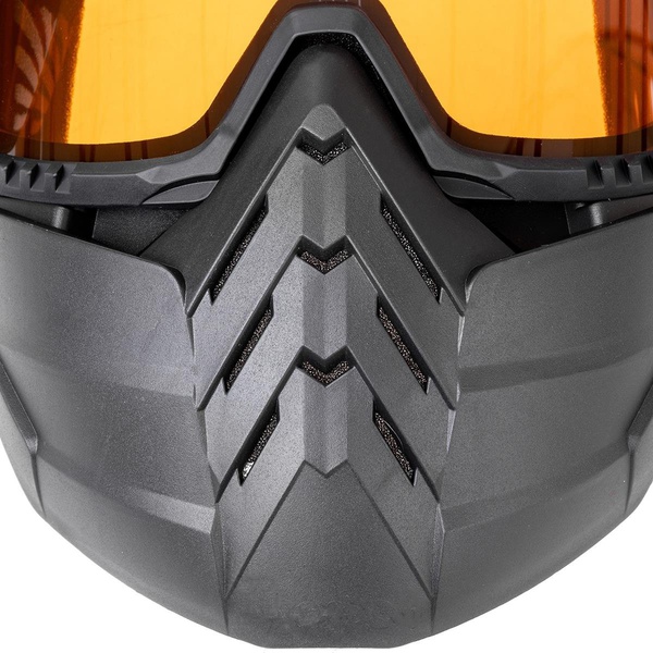 Маска снегоходная Helios HS-MT-012-2 оранжевые стекла