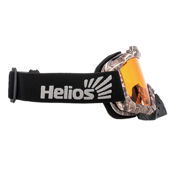 Маска снегоходная Helios HS-MT-016 оранжевые стекла
