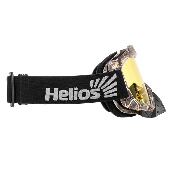 Маска снегоходная Helios HS-MT-016 желтые стекла