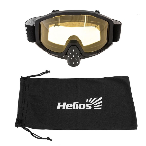 Маска снегоходная Helios HS-MT-018 желтые стекла