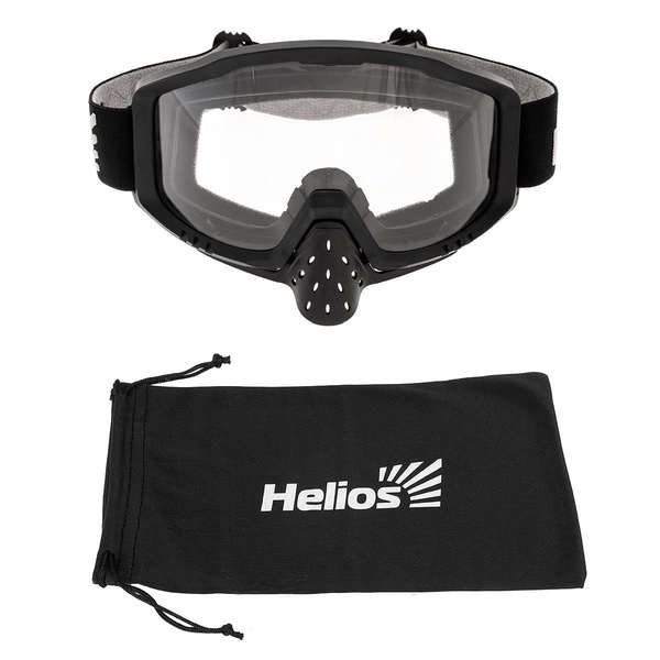 Маска снегоходная Helios HS-MT-018 прозрачные стекла