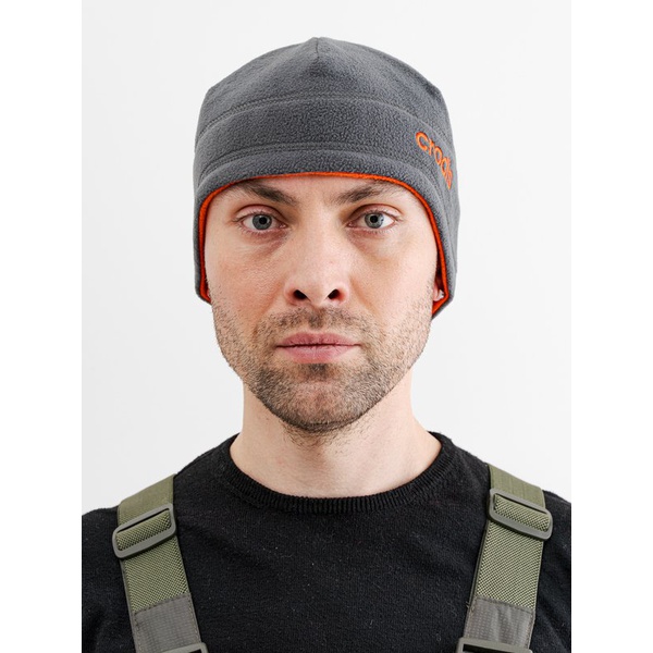Шапка Crodis (флис, двусторонняя) Серый/оранжевый