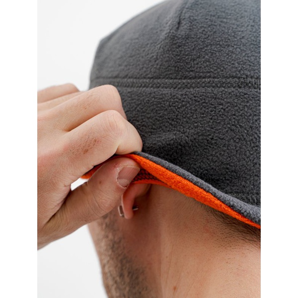 Шапка Crodis (флис, двусторонняя) Серый/оранжевый