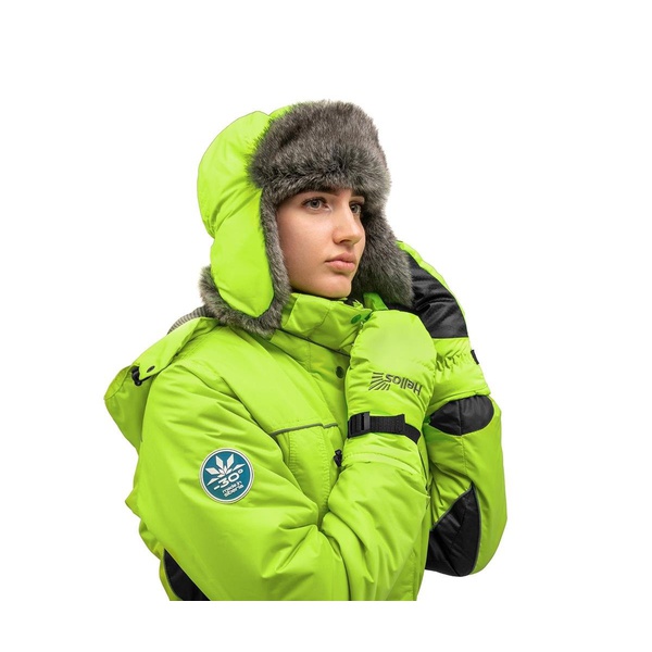 Варежки женские Helios Zabava лайм/черный