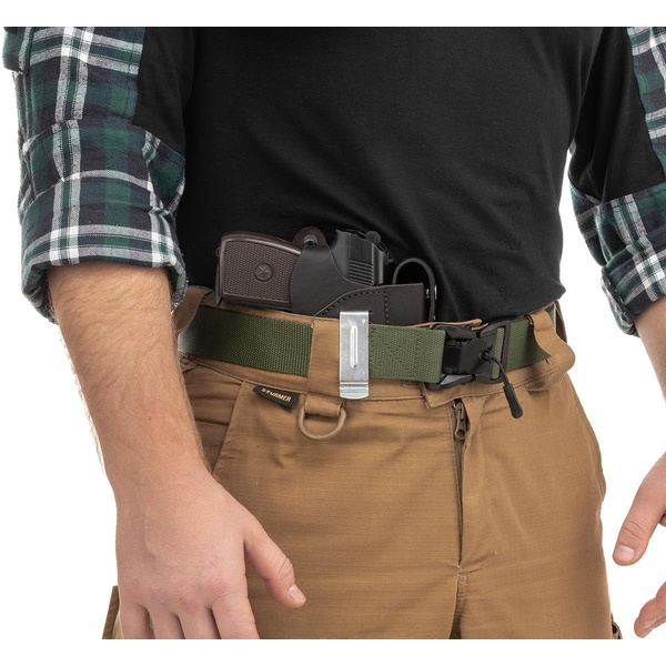 Кобура поясная Helios к ПМ с запасной обоймой HS-ПК-25/2 (со скобой)