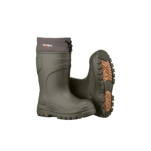 Сапоги мужские Torvi ЭВА подошва ТЭП, 8-слойный вкладыш, гипоаллергенная трикотажная ткань (−60°С) Олива