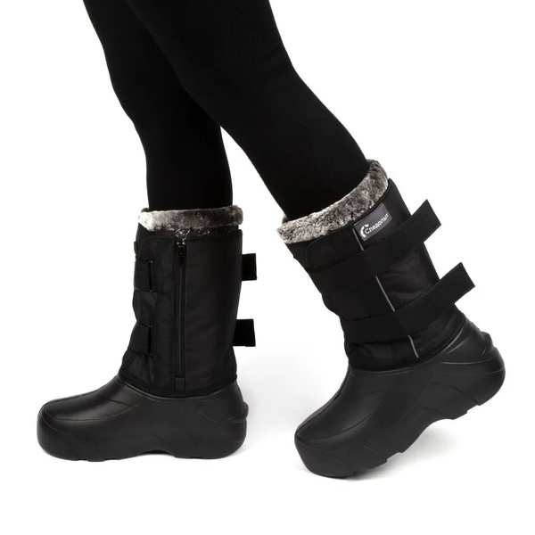 Сапоги-дутики мужские на липучке Следопыт ЭВА подошва ТЭП, 4-слойный меховой вкладыш (−50°С) Чёрный