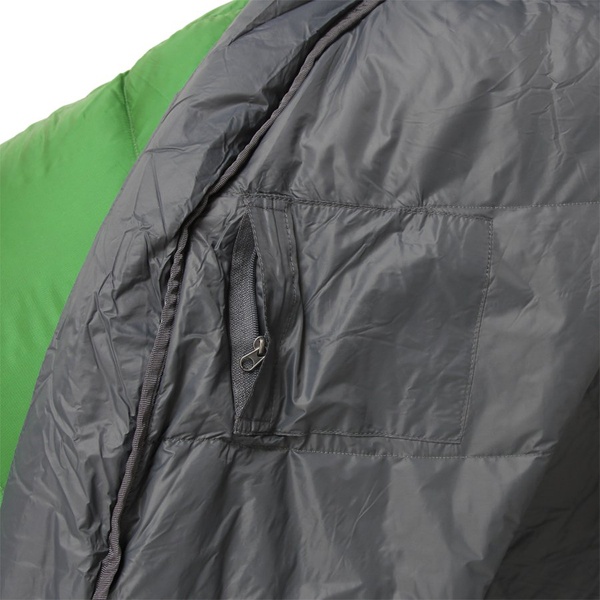 Спальный мешок пуховой Сплав Adventure Light 220см зелёный