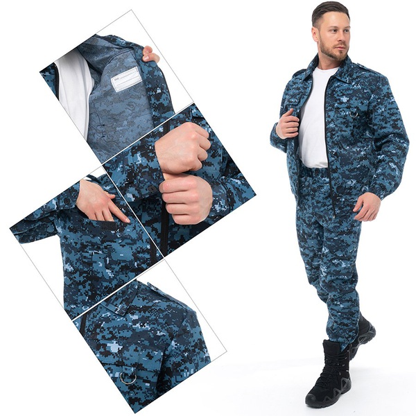 Костюм Эталон Охранник КМФ цифра серая