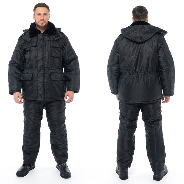 Костюм Эталон Охранник утеплённый чёрный