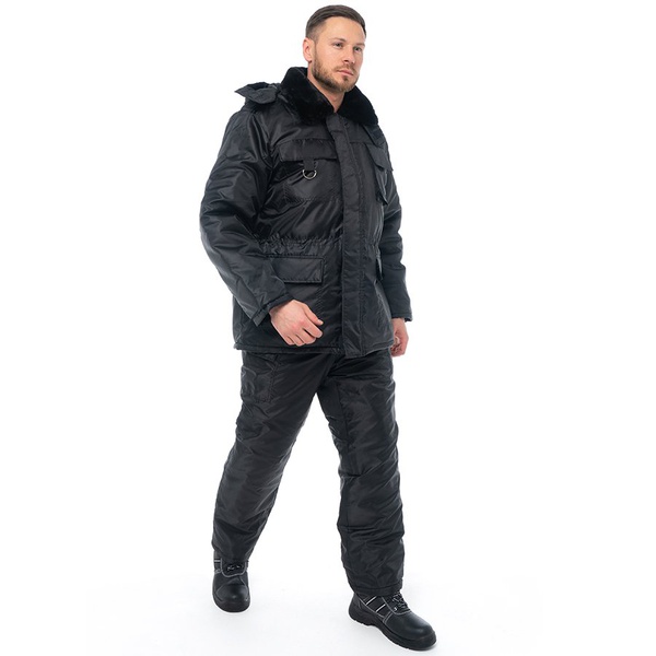 Костюм Эталон Охранник утеплённый чёрный