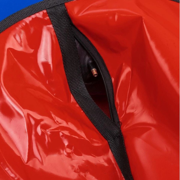 Санки-ватрушка Чебопт Морозец (с камерой) синий/красный, 110 см