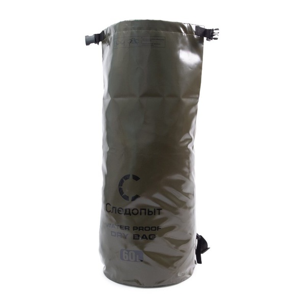 Гермомешок Следопыт Dry Bag (60 л, с лямками) хаки