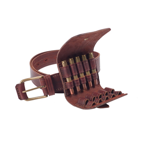 Подсумок поясной Хольстер 25 лет 10п.кал.223REM и аналоги (кожа) коричневый