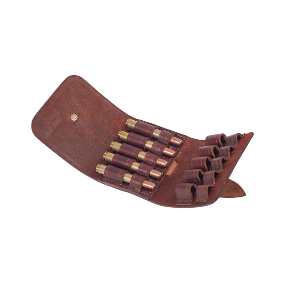Подсумок поясной Хольстер 25 лет 10п.кал.223REM и аналоги (кожа) коричневый