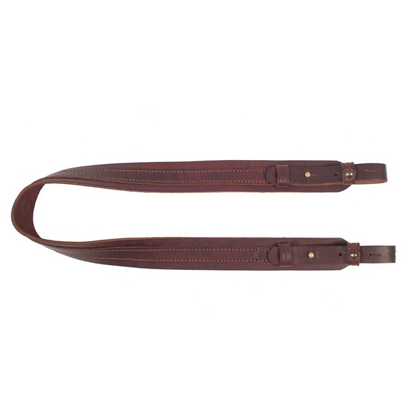 Ремень погонный Хольстер 25 лет (противоскользящий, кожа) коричневый