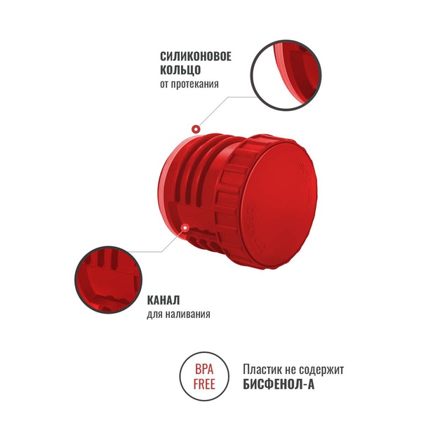 Пробка без кнопки для термосов Relaxika 101 и 102 серии (от 0,75л и более)