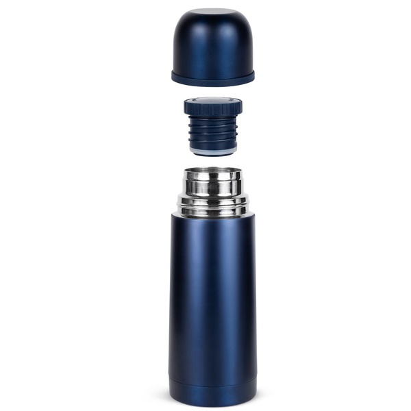 Термос Relaxika 101 Тёмно-синий (без логотипа), 0,35 л