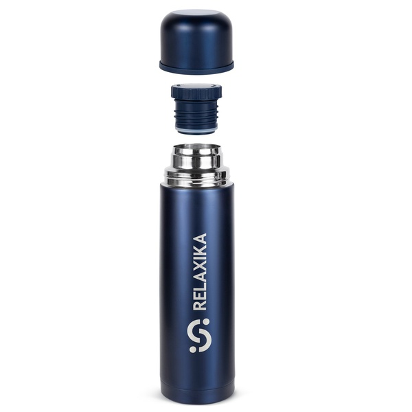 Термос Relaxika 101 Тёмно-синий, 1 л
