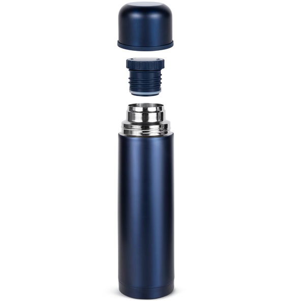 Термос Relaxika 101 Тёмно-синий (без логотипа), 1 л