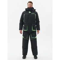 Костюм зимний Huntsman Elbrus Чёрный/Лайм, тк. Hit Membrane