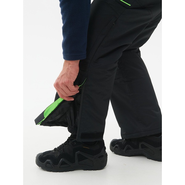 Костюм зимний Huntsman Elbrus Чёрный/Лайм, тк. Hit Membrane