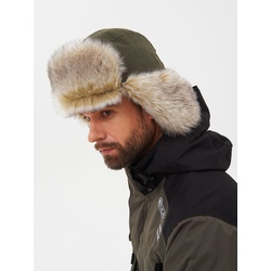 Шапка-ушанка Huntsman Горка-Люкс Хаки, тк. Исландия