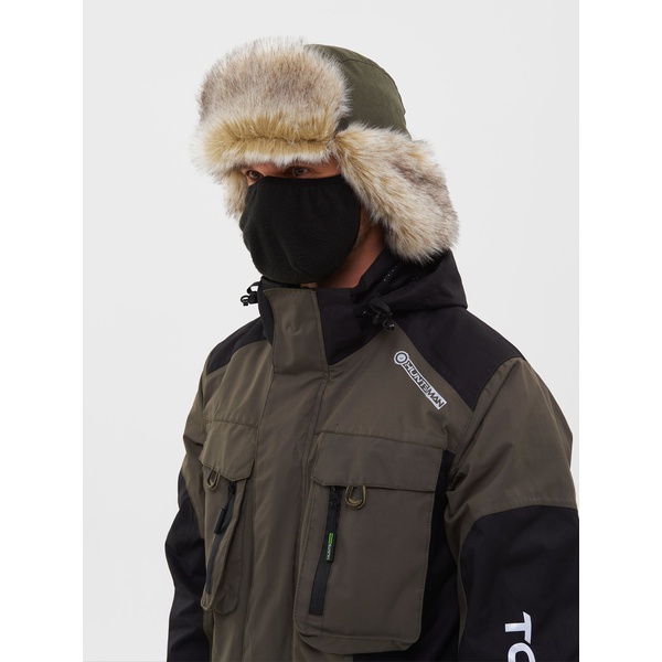 Шапка-ушанка Huntsman Горка-Люкс Хаки, тк. Исландия