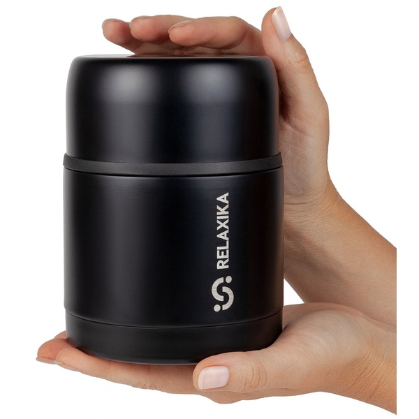 Термос для еды Relaxika 301 Чёрный, 0,5 л