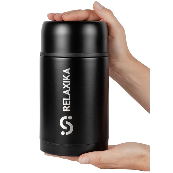 Термос для еды Relaxika 301 Чёрный, 1 л