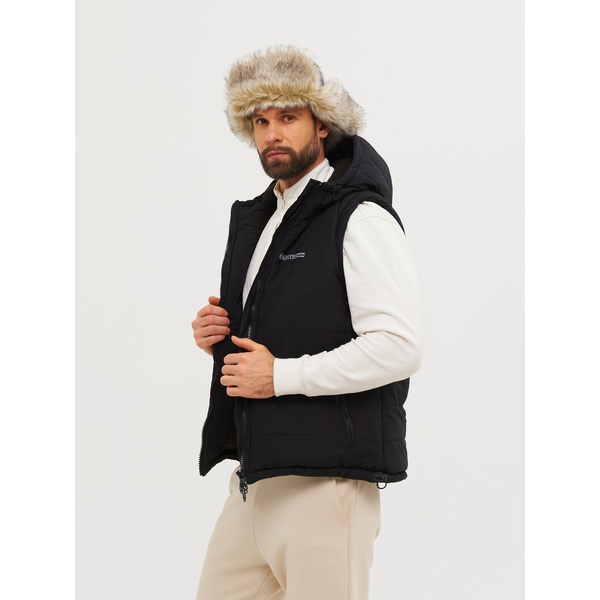 Шапка-ушанка Huntsman Альтаир с маской Белый лес (ветки), тк. Alova