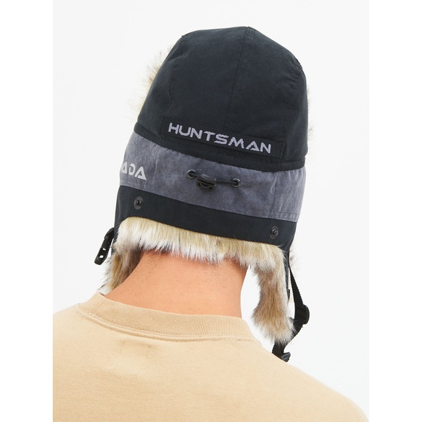 Шапка-ушанка Huntsman Канада серый/чёрный, тк. Финляндия