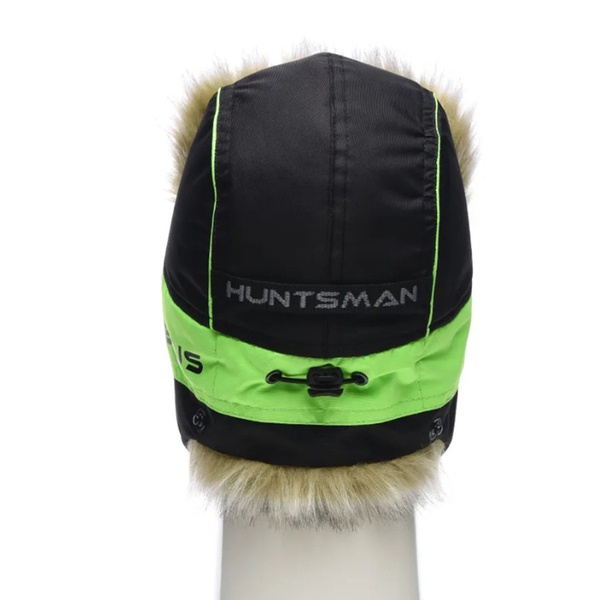 Шапка-ушанка Huntsman Elbrus чёрный, тк. Hit Membrane