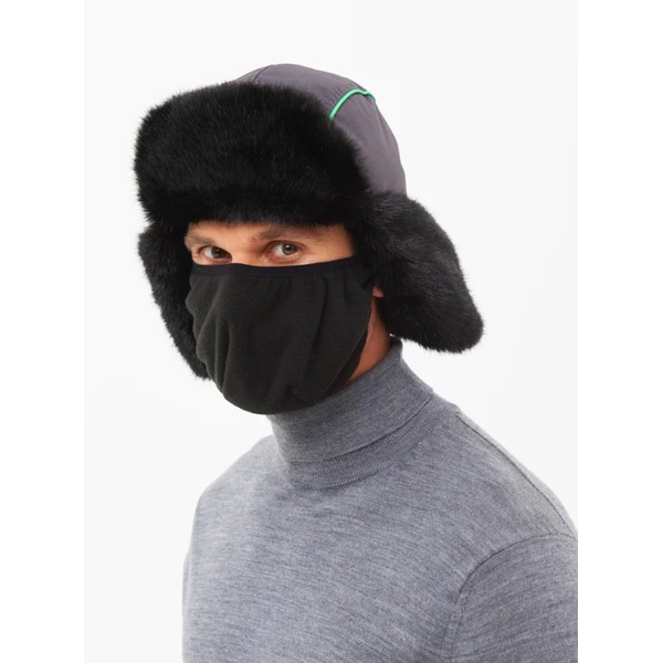 Шапка-ушанка Huntsman Yakutia тёмно-серый, тк. Galaxy Breathable, мех Норка