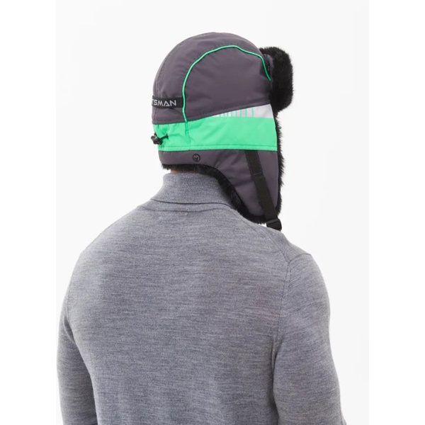 Шапка-ушанка Huntsman Yakutia тёмно-серый, тк. Galaxy Breathable, мех Норка