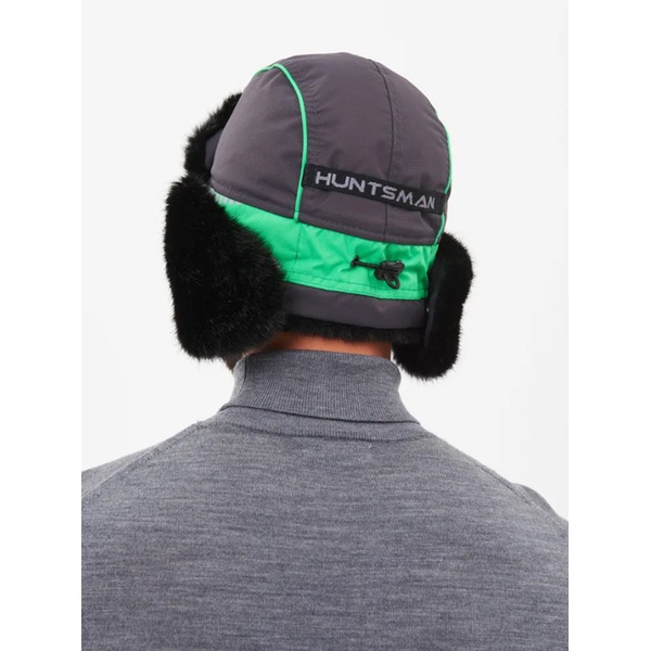 Шапка-ушанка Huntsman Yakutia тёмно-серый, тк. Galaxy Breathable, мех Норка