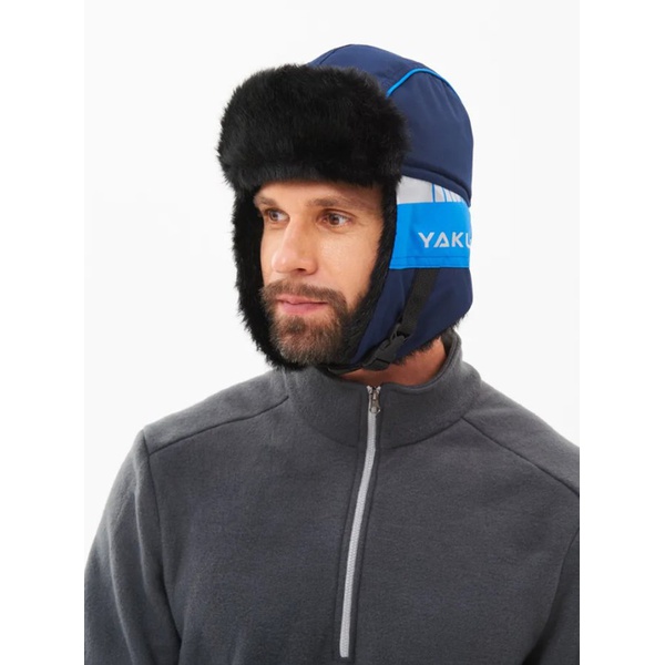 Шапка-ушанка Huntsman Yakutia тёмно-синий, тк. Galaxy Breathable, мех Норка