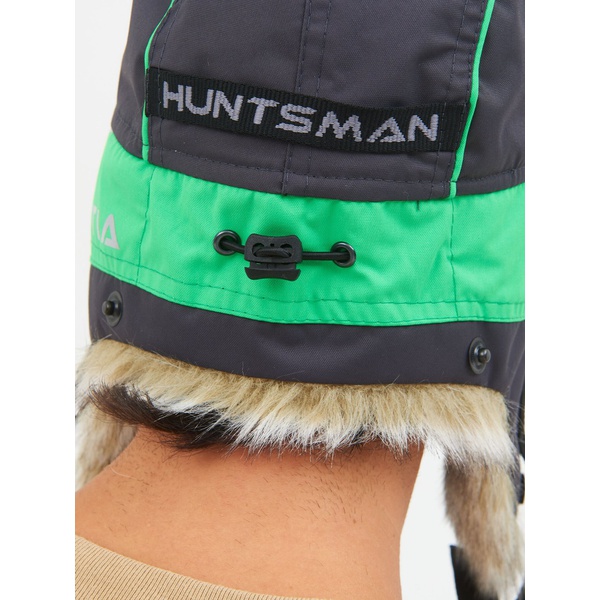 Шапка-ушанка Huntsman Yakutia тёмно-серый, тк. Galaxy Breathable, мех Волк