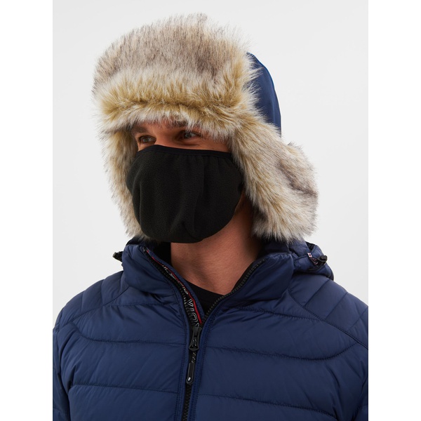 Шапка-ушанка Huntsman Yakutia тёмно-синий, тк. Galaxy Breathable, мех Волк