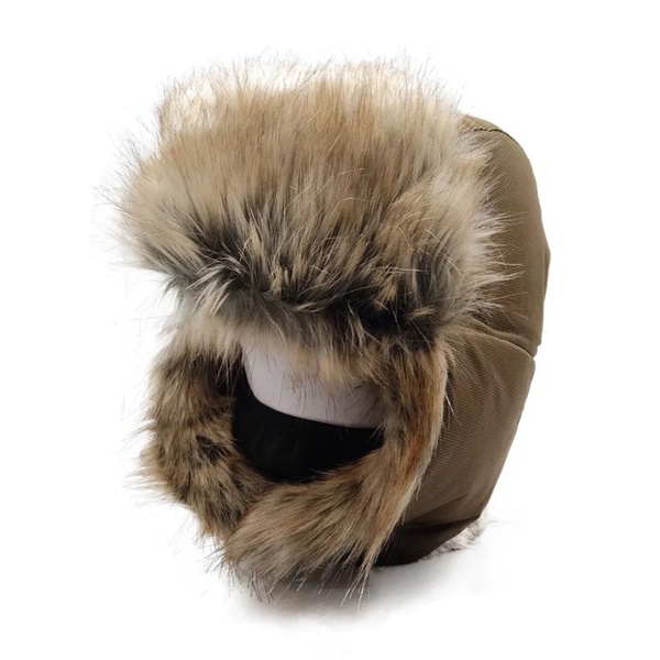 Шапка-ушанка Huntsman Евро (с маской) коричневый, Енот