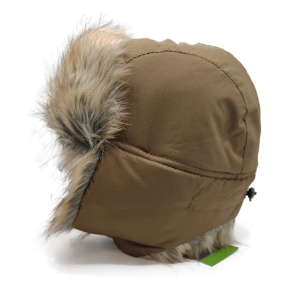 Шапка-ушанка Huntsman Евро (с маской) коричневый, Енот